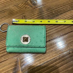 Green Kate Spade leather wallet